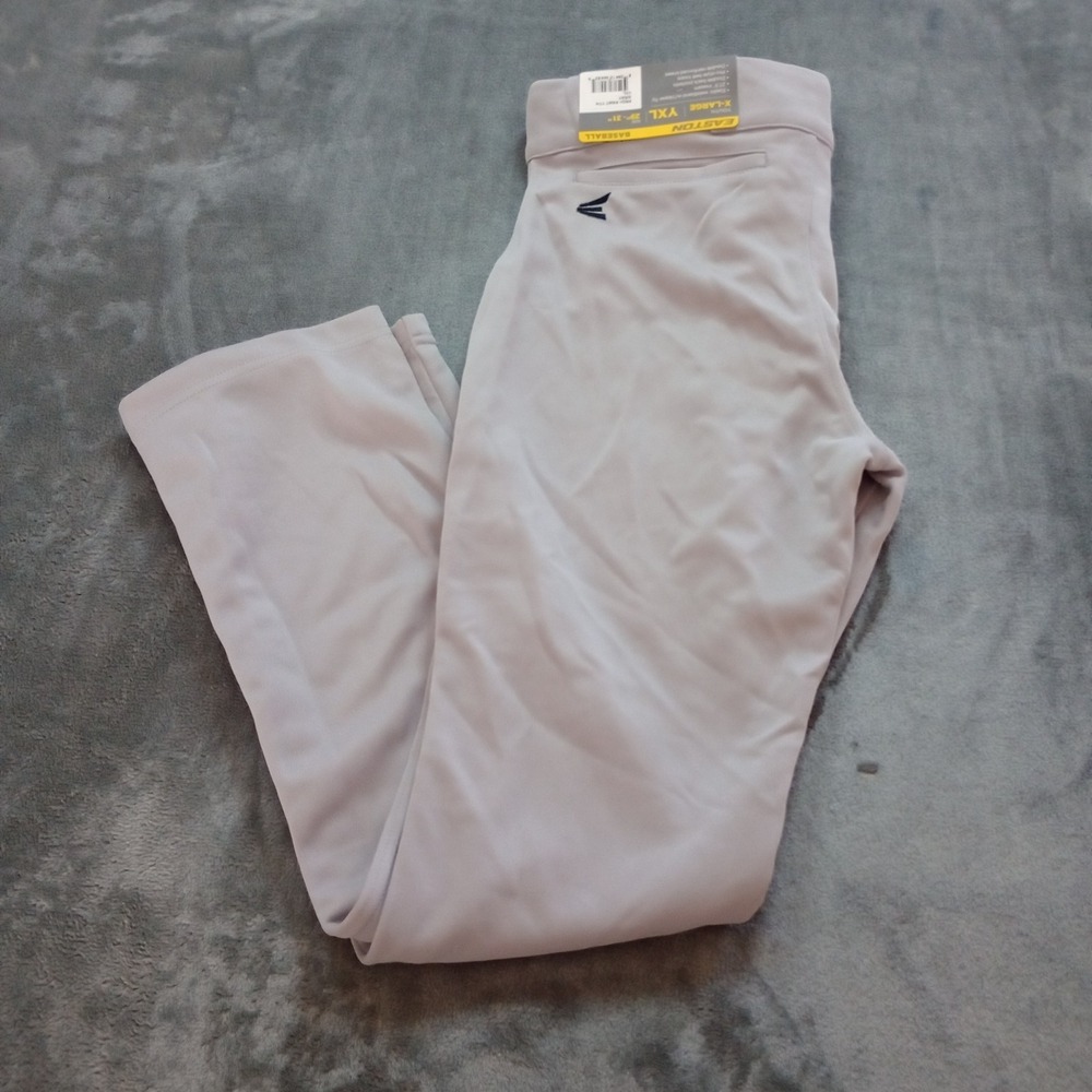 Easton‎ Pro+ Elastic Waist 27.5 Inch Inseam Baseball Pant Gray Youth Size XL
